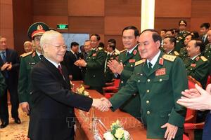 Tổng Bí thư Nguyễn Phú Trọng dự Lễ kỷ niệm 70 năm Ngày Truyền thống Bệnh viện 108