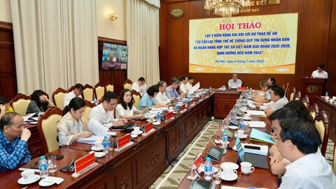 Tái cơ cấu hệ thống Quỹ tín dụng nhân dân và Ngân hàng Hợp tác xã Việt Nam giai đoạn 2025-2030