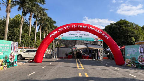 Hà Nội: 45 gian hàng tham gia Phiên chợ Việt tại Mê Linh