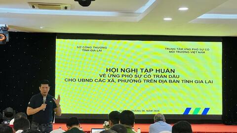 Gia Lai nâng cao năng lực ứng phó sự cố tràn dầu từ cơ sở