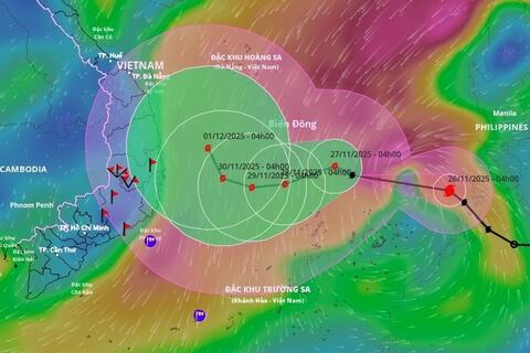 Công điện của Bộ Công Thương về ứng phó bão trên biển Đông