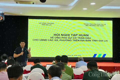 Gia Lai nâng cao năng lực ứng phó sự cố tràn dầu từ cơ sở