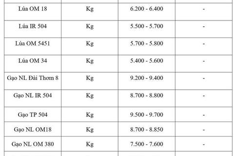 Giá lúa gạo hôm nay ngày 26/6/2026: Gạo xuất khẩu đảo chiều tăng