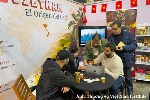 Cà phê Việt Nam gây ấn tượng tại Hội chợ Expo Café Chile
