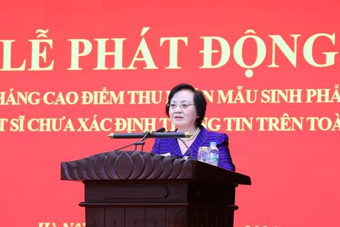 Phát động cao điểm thu nhận ADN, mở thêm cơ hội xác định danh tính liệt sĩ