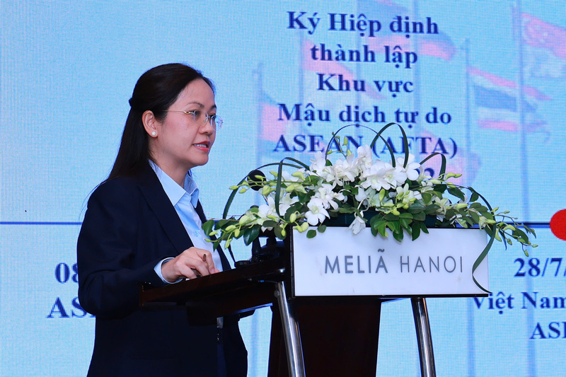 Bà Nguyễn Việt Chi, Phó Vụ trưởng Vụ Chính sách thương mại đa biên (Bộ Công Thương). Ảnh: Quỳnh Trang