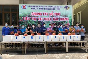 Công ty Than Thống Nhất hỗ trợ tiêu thụ gần 7 tấn vải thiều Bắc Giang