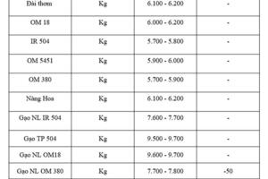 Giá lúa gạo hôm nay ngày 17/7: Thị trường ít biến động