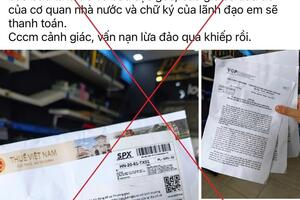 Giả mạo văn bản cơ quan thuế để lừa đảo doanh nghiệp và người dân