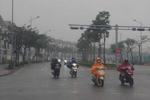 Bắc Bộ có sương mù, Trung Bộ đến Nam Bộ mưa cục bộ