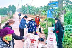 Xã Nam Phù tạo thói quen sản xuất nông nghiệp xanh