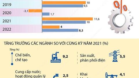 Chỉ số sản xuất công nghiệp 5 tháng đầu năm tăng 8,3% 