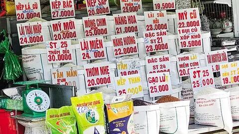 Giá bán lẻ nhiều loại gạo tăng, chuối xiêm và chuối cau tăng giá, dưa hấu giảm giá 