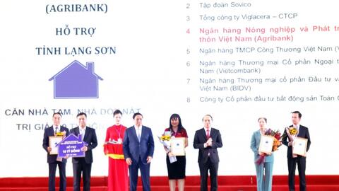 Agribank góp 10 tỷ đồng xây 200 căn nhà tặng hộ nghèo Lạng Sơn