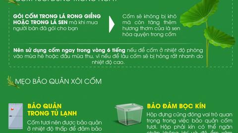 Cách bảo quản cốm tươi lâu nhưng vẫn giữ trọn hương vị