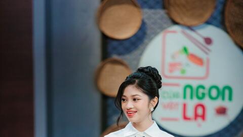 Á hậu Minh Kiên tự hào món cừu hầm nho của Ninh Thuận