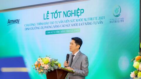 182 học viên tốt nghiệp tư vấn viên sức khỏe dinh dưỡng Nutrilite