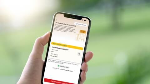 PVcomBank triển khai dịch vụ liên kết tài khoản nhận an sinh xã hội trên VNeID