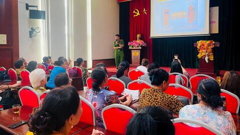 Tập huấn kỹ năng phòng cháy cho hơn 150 cán bộ phụ nữ