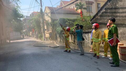 Huyện Hoài Đức không lơ là, mất cảnh giác trước “giặc lửa”