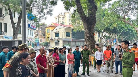 Quận Hoàn Kiếm tăng cường phòng, chống cháy nổ mùa hanh khô