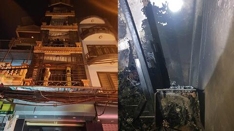 Giải cứu 8 người trong vụ cháy nhà dân lúc nửa đêm