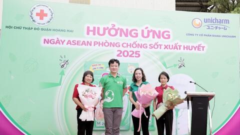 Diana Unicharm phát động lễ ra quân hưởng ứng ngày ASEAN phòng chống sốt xuất huyết 2025