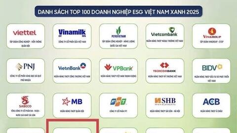 Agribank - Doanh nghiệp ESG Việt Nam xanh 2025
