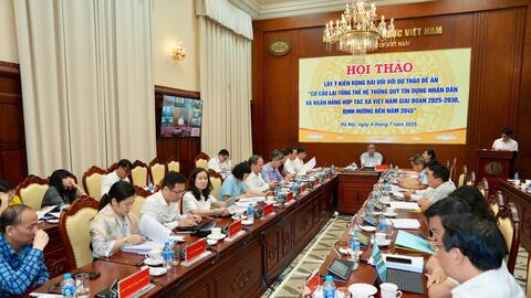 Tái cơ cấu hệ thống Quỹ tín dụng nhân dân và Ngân hàng Hợp tác xã Việt Nam giai đoạn 2025-2030