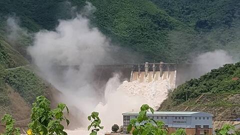 Bão số 3 gây mưa lớn, nhiều thủy điện ở Nghệ An chủ động xả nước