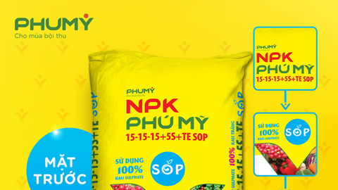 Phân bón Phú Mỹ chính thức ra mắt sản phẩm mới NPK PHÚ MỸ 15-15-15+5S+TE SOP