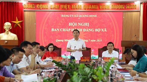 Xã Quang Minh đặt mục tiêu tăng trưởng GRDP 10,5%/năm