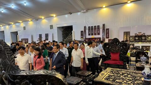 Ấn tượng gian trưng bày tinh hoa làng nghề Hà Nội