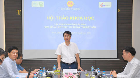 Bộ Công Thương lấy ý kiến quy chuẩn quốc gia sản phẩm tinh bột sắn