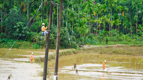 PC Quảng Ngãi: Nỗ lực cấp điện lại cho khách hàng sau mưa lũ