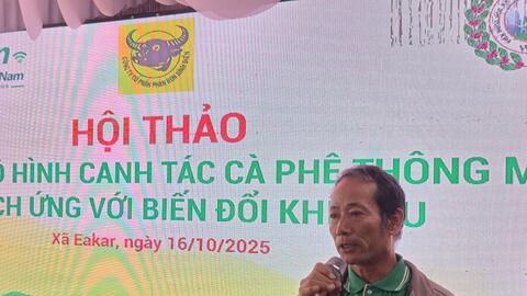 Canh tác cà phê thông minh - Giải pháp "vàng" cho nông dân Tây Nguyên