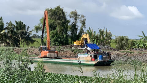 10 ha lúa Hè Thu cần thu hoạch sớm chạy lũ thượng nguồn đổ về Đồng Tháp Mười