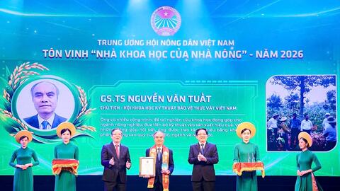 Tôn vinh 42 cá nhân đạt danh hiệu "Nhà khoa học của nhà nông" lần thứ 7