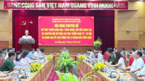 Thúc đẩy chuyển đổi số, tạo động lực phát triển kinh tế Cao Bằng