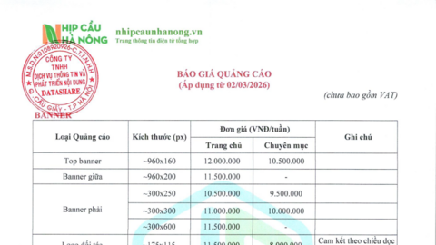 Báo giá quảng cáo năm 2026