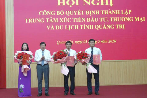 Quảng Trị thành lập Trung tâm xúc tiến đầu tư, thương mại và du lịch