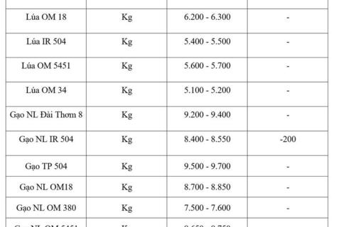 Giá lúa gạo hôm nay ngày 11/5: Gạo xuất khẩu nguyên liệu đảo chiều giảm
