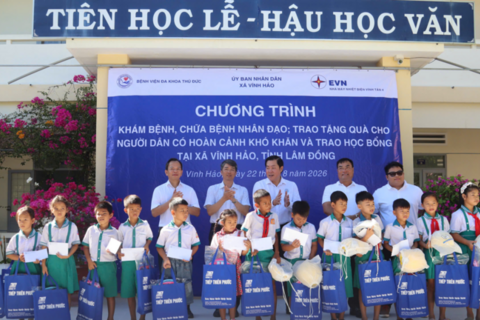 Nhà máy Nhiệt điện Vĩnh Tân 4: Đồng hành vì sức khỏe và an sinh xã hội