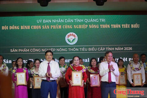 Quảng Trị tôn vinh 38 sản phẩm công nghiệp nông thôn tiêu biểu năm 2026