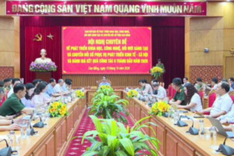 Thúc đẩy chuyển đổi số, tạo động lực phát triển kinh tế Cao Bằng
