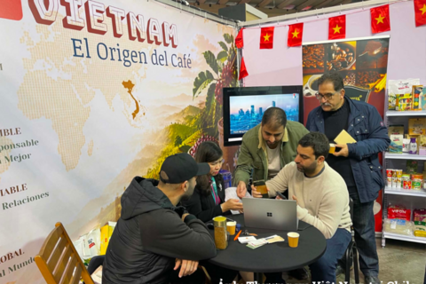 Cà phê Việt Nam gây ấn tượng tại Hội chợ Expo Café Chile