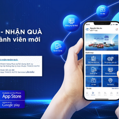 THACO AUTO ra mắt ứng dụng số chăm sóc xe đa thương hiệu