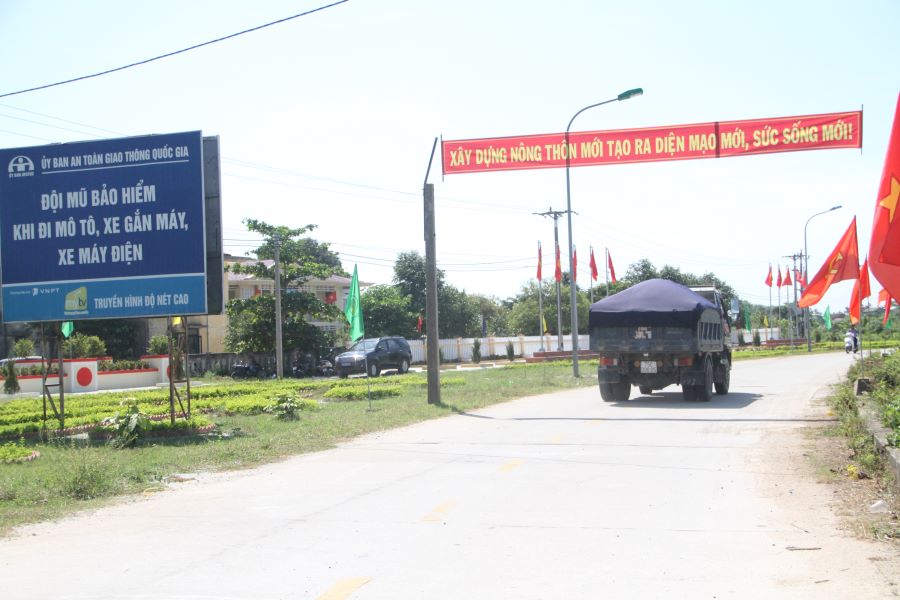 Đường NTM khang trang, sạch đẹp.