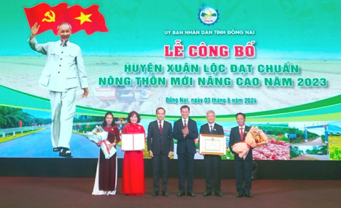 Đồng Nai: Huyện Xuân Lộc đạt chuẩn Nông thôn mới nâng cao