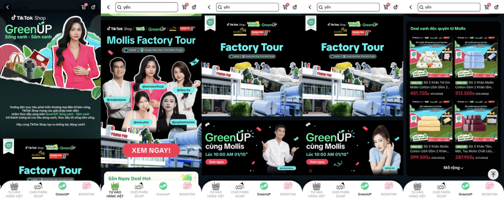 GreenUP - Tour tham quan nhà máy Mollis với sự góp mặt của các nhà sáng tạo nội dung trên TikTok